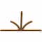 Ekena Millwork Richland Rough Sawn Timber Gable Bracket, Western Red Cedar, 96"W x 60"H x 2"D x 4"F, 15/12 Pitch GBW096X60X0204RIC00RWR - alternate 5